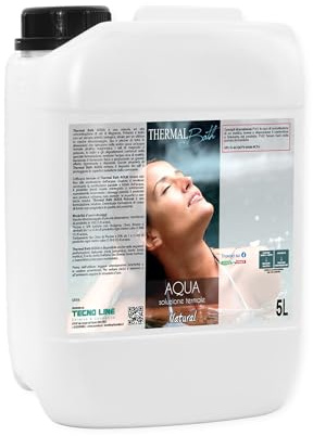 Thermal Bath NATURAL(inodore) - Aqua TERMALE con Magnesio, Potassio e Iodio per Piscina e Idromassaggio - 5 Lt