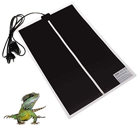 KABASI Reptile Heating Pad, 20W 16.5x11 inch Waterproof Reptile Heat Pad Under Tank Terrarium with Temperature Control, Safety Adjustable Reptile Heat Mat for Turtle, Tortoise, Snakes, Lizard, Gecko