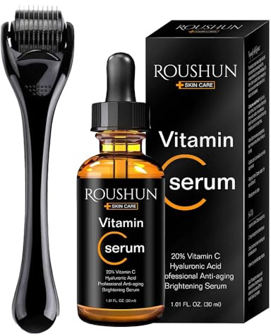 Ochilima 20% Vitamin C Serum mit Hyaluronsäure für das Gesicht, natürliche Bio-Hautpflege, Anti-Aging Kollagen-Booster, Anti-Falten, sofortige Feuchtigkeitscreme, Whitening Dark Spots Gesichtsserum
