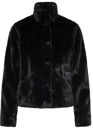 Bestseller A/S Onlnewvida Veste en fausse fourrure CC OTW pour femme Noir Taille L, Schwarz, L