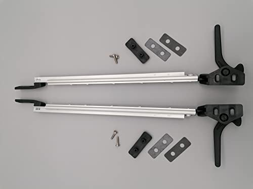 CR-MOESANCO® Kompass-Set rechts + Links für Wohnwagen 27,6 cm, Fensterarm-Haltestütze für Wohnmobile 276 mm Hebestütze