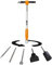 IXES Druckluftuniversalwerkzeug IX-AOS-100 Druckluftspaten pneumatisches Druckluftwerkzeug 5in1 | Betriebsdruck 6,3 bar | Vibrationsdämpfender Gummihandgriff | inkl. 5 Werkzeugaufsätze