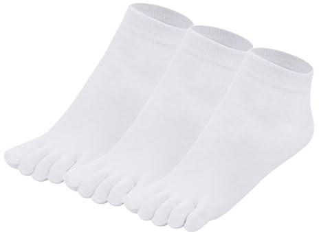Coton 99% Taille 39-43/77% Taille 44-46 Chaussettes à orteils Homme Tige courte Cheville Basket à orteils Chaussettes à cinq doigts - M907
