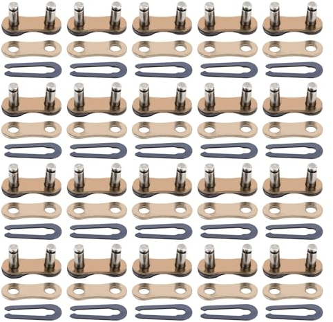 Molain 20er Set Fahrradkettenglied, kettenschloss fahrrad kettenglieder fahrrad Fahrradketten Fahrradkettenverbinder Reparaturteile für Fahrräder Mountainbikes für 6/7/8Geschwindigkeitskette(20)