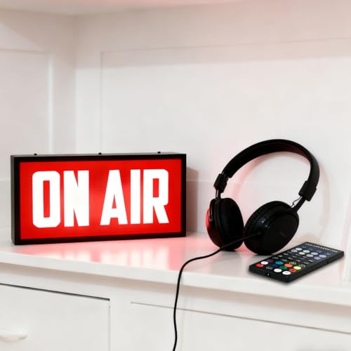 Cartel de pared « ON AIR » para fijar a la pared, para dormitorio, habitación de niños, comedor, estudio de grabación, espacio comercial, decoración del hogar, regalo