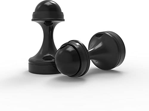 THCMAG Magnetic Hooks Coat - Magnet Hooks Neodymium Rare Earth Magnet Heavy Duty for Hanging Home, Office, Bags, Coats, Workplace or Traveling. Pack of 2, Black