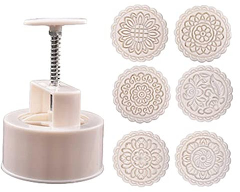 Hangarone Mooncake Mould Press Mondkuchenform Drücken Cookie Stamp Mooncake Form Kolben Mitte Herbst Festival Kekse Schneider Mond Kuchen Pressformen
