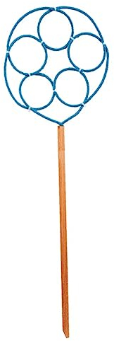 Peter Pat Seifenblasen-Stäbe Blume Seifenblasen Set für Kinder Handgemachte Seifenblasenringe für Kindergeburtstag Seifenblasenring Riesenseifenblasen Outdoor Bubble Sticks