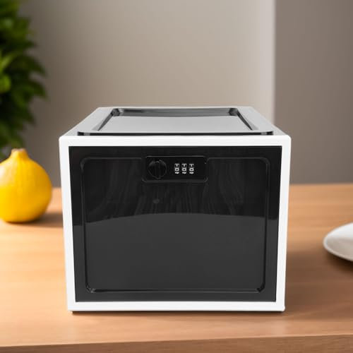 SENECESLI Cassetta di Sicurezza per Farmaci, Cassetta di Sicurezza per Medicinali, Cassetta di Sicurezza per Alimenti, Cassaforte per Dispositivi Elettronici, Cassetta di (Cornice in