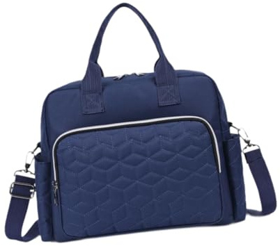 Folpus Sac à langer fourre-tout, sac à main Portable élégant imperméable, grand sac à langer pour bébé, sac à couches de voyage pour les, bleu foncé