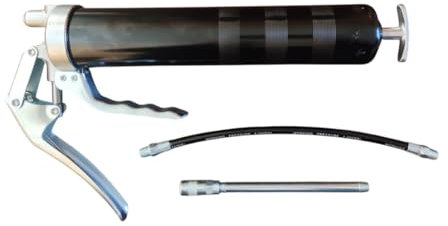 maryse Pistola Ingrassatrice Manuale 500cc con Tubo Flessibile Ingrassatore Ideale per Auto, Moto, Macchinari Industriali