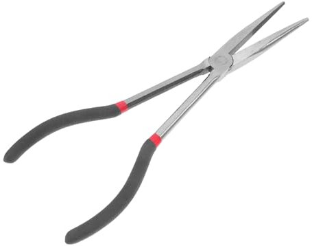 FELTECHELECTR Zangen für Schmuck Spitzzange für Schmuck dünne Spitzzange kleine Spitzzange lange Spitzzange Basteln einer Spitzzange Schmuckzange Werkzeug Stahl mit hohem Kohlenstoffgehalt Black