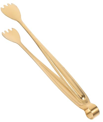 Cabilock Pinza Per Toast Pinza Per Servire Il Ghiaccio Pinza In Metallo Per Cubetti Di Ghiaccio Comoda Pinza Per Alimenti Pinza Per Ghiaccio Pinza Ergonomica Per Barbecue Pinza Per