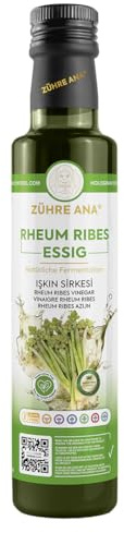 Zühre Ana Vinagre de Ruibarbo y Grosella – Fermentado, Natural y Aromático 500 ml
