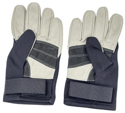 Hellery Set di 2 Guanti da Immersione, Accessorio per Snorkeling, Cinque Dita, Leggeri, per Uomo E Donna, Guanti da Nuoto Portatili, L