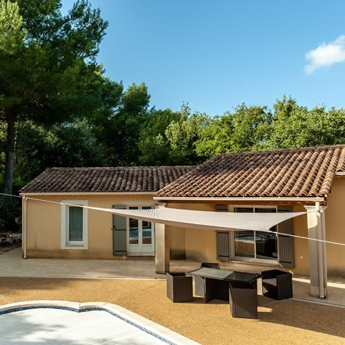 WERKA PRO Sonnenschutz Tuch Taupe 3,6 x 3,6 m