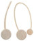 iwobi 2 Pezzi Fermatende Magnetico,Fibbia in Tieback per Fermatenda con Calamita Potente per Casa, Officio(Beige)