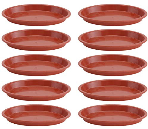 Cabilock 10 Stücke Ton Blumentopf Untersetzer Terracotta Runde Pflanzentopf Untertasse Terrakotta Pflanztopf Unterteller für Pflanzkübel Blumenkübel Tablett Blumenkasten Balkonkasten
