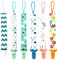 OnlyBP - Set 6 Chupetero de clip para Bebé, Cadena de Chupetes para niños y niñas, Protege a tu bebe, Multicolor