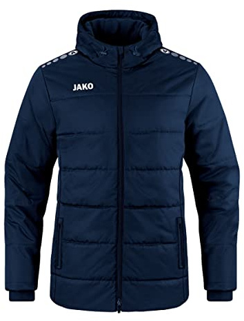 JAKO Herren Coachjacke Team mit Kapuze, Marine, 3XL