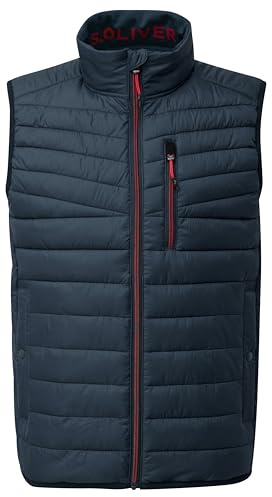 s.Oliver 2156306 Chaleco Acolchado, 5785 Azul, 4XL Hombres