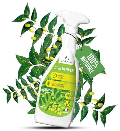 LERAVA Neemöl Spray (700 ml) – Pflanzenpflege mit Emulgator – Natürliches Mittel gegen Trauermücken & Blattläuse – Bio Blattpflege stärkt Pflanzenabwehr – Für Zimmerpflanzen & Garten - Neem Öl