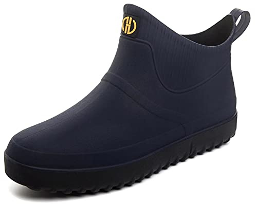 GURGER Bota de Agua Hombre Mujer Impermeable Cortas Bota de Lluvia Bota de Goma