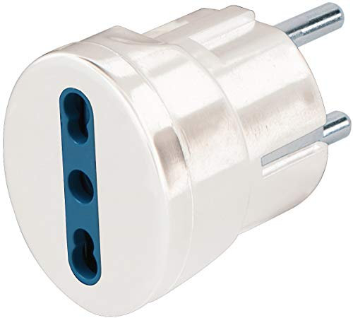 Brennenstuhl, Adattatore Schuko bianco IT,Euro => DE