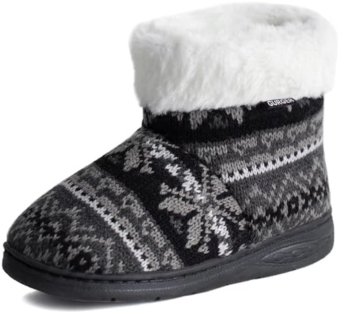 GURGER Zapatillas de Estar por Casa para Niñas Niños Invierno Peluche Forradas Pantuflas de Casa
