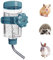 LOS ANDES No-Drip Water Bottle for Guinea Pigs/Hamsters/Bunnies/Squirrel/Hedgehog/Other Small Pets,Linkproof Drinking Bottle,Weather Resistant Cage Water Dispenser for Dogs/Cats, 355ml/12oz,Blue