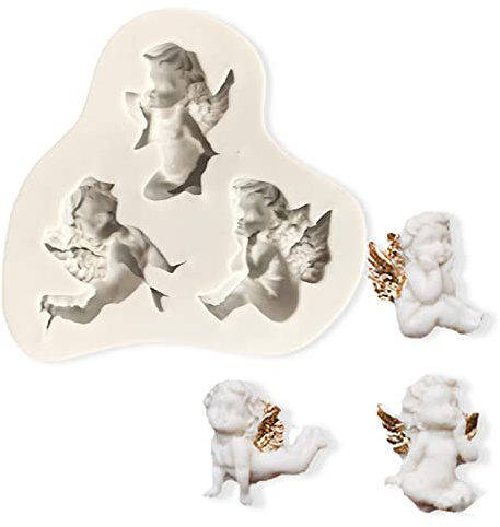 Molde de Chocolate Forma Ángel Moldes Praliné Utensilios para hornear Material de Silicona Antiadherente 8 Estilos Para Hornear En La Cocina