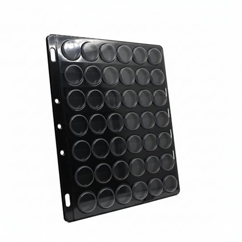 DOJA Barcelona Hojas de Paginas para Album de Chapas - Pack 12-504 Chapas, Transparentes con Material Robusto, Seguro y Flexible - Hojas Placas Cava, Cerveza, Adaptables para Fácil Coleccion
