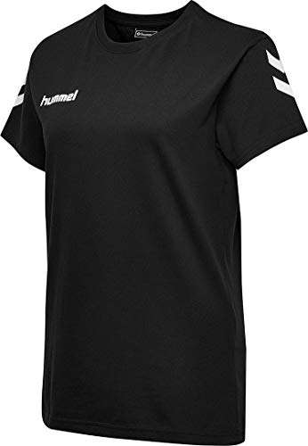 Hummel Damen Hmlgo Cotton Woman S/S T-shirts, Schwarz, XS EU