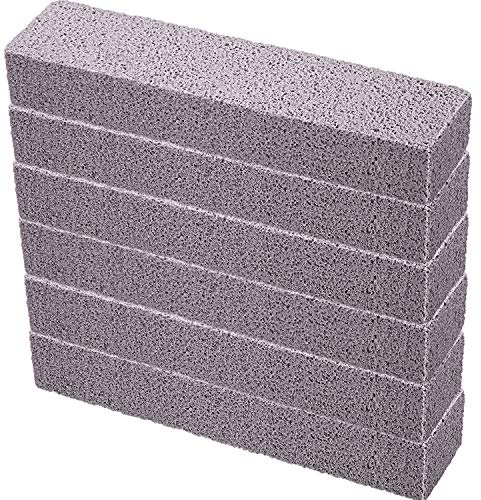 Chinco 6 Packs Pumice Stick for Cheaning, Pumice Scouring Stone Pad Removing Stain Grime Without Leaving Scratches for Kitchen Oven Stove Home Bathroom Toilet Pool House Cleaning Supplies