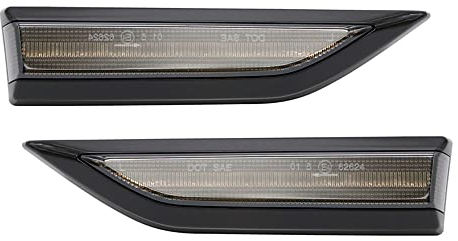 AUTO-STYLE Satz LED Seitenblinker kompatibel mit Volkswagen Caddy IV 2015-2020 - Smoke - inkl. dynamischem Lauflicht