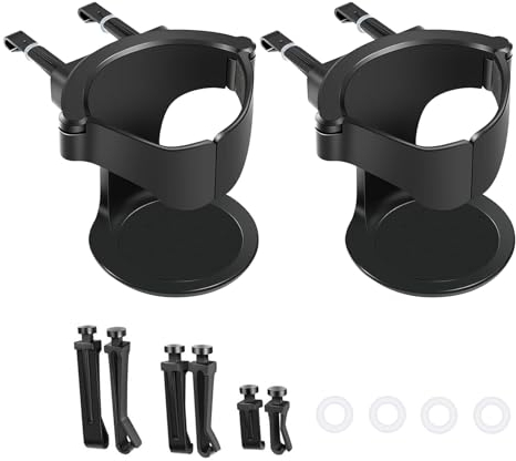 FAST-FX 2 Pcs Air Vent Cup Holder for Car,Car Cup Holder for Water,Car Cup HolderBlack Car Drink Holders,Expander Cup Holder for Car,Car Coffee Cup Holder for Bottle,Cup Holder for Cars