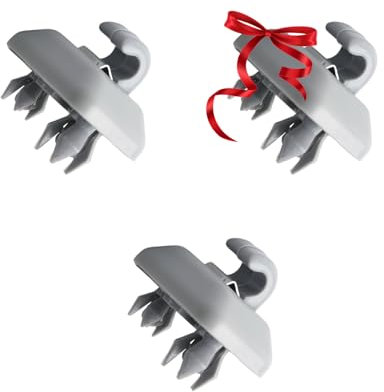 2 + 1PCS Parasol Reemplazo Clip,Visera para Gancho,Gancho para Clip,Clip Interior de la Visera del Coche,Clip de Gancho para Parasol de Coche,compatible con Audi A1 A3 S3 A4 S4 A5 S5 Q3 Q5 TT (Gris)