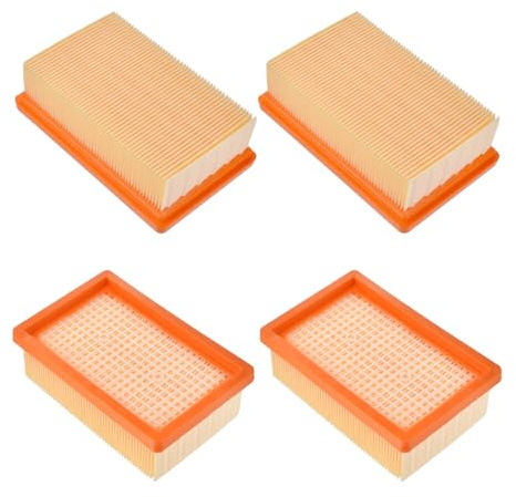 Estelife Lot de 4 filtres wd6p aspirateur WD5, WD4, MV4, MV5, MV6, WD6 Premium aspirateur eau et poussière