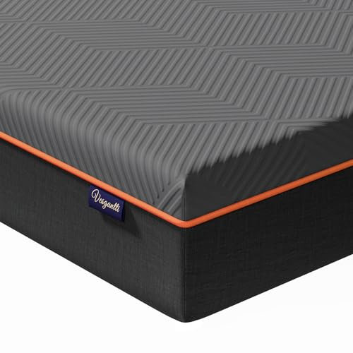 Vesgantti Schaummatratze, ergonomische Matratze Gel-Memoryschaum Matratze mit Abnehmbarer Bezug, Härtegrad H2 & H3 Öko-Tex Zertifiziert (grau-16CM, 90 x 200cm)