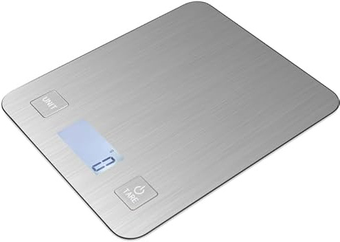 Báscula de cocina digital de acero inoxidable para el hogar, 5 kg/1 g, báscula mecánica de cocina digital