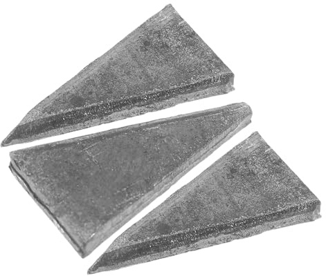 GALPADA Set da 3 Cunei in Ferro per Manici di Martelli e Asce, Accessori di Sicurezza Antiscivolo Manico in Legno Circolare, Kit Resistente per Spaccalegna e Lavori di Taglio Legno