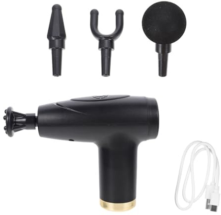 Ciieeo Appareil de Massage à Percussion Intelligent Noir Mini, Masseur Musculaire Portable pour Dos et Nuque, Outil de Massage à Domicile en Abs, Soulagement des Courbatures et Raideurs,