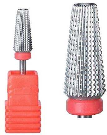 Natury Nails Fresa 5 en 1 de Carburo de Tungsteno para Torno de uñas. Manicura Rusa, Pedicura, Esmaltes, Uñas Acrílicas y Uñas de Gel (Grano Fino)