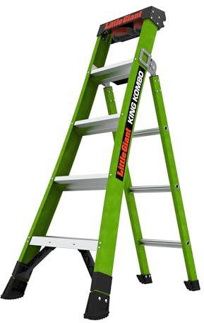 Little Giant Ladder Systems 13905-001 King Kombo 3-in-1 Ladder, 5 Ft, Green