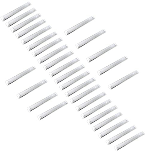JANDEI - 30 x Slim Battern LED 36W Neutral Vit 4200K Lampa för industriella arbetsområden Hem Handel Lysrör