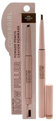 COVERGIRL Clean Fresh Eyebrow Filling Ointment, 200 Blondes Eyebrow Pencil, Ultra Precise Tip, Creamy Formula, Highly Pigmented, Soft Matte Finish, Vegan Formula, 0.007 g