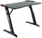 GAME ROCKER Gaming Tisch GT-22, integrierte LED-RGB-Beleuchtung, melaminbeschichtete Tischplatte in Carbonoptik, 110 x 60 x 76 cm, schwarz