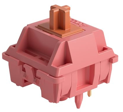 Akko Interruttore di tastiera meccanico in palissandro, lineare a 5 pin 40gf con slot LED RGB per kit fai da te (45 pezzi)