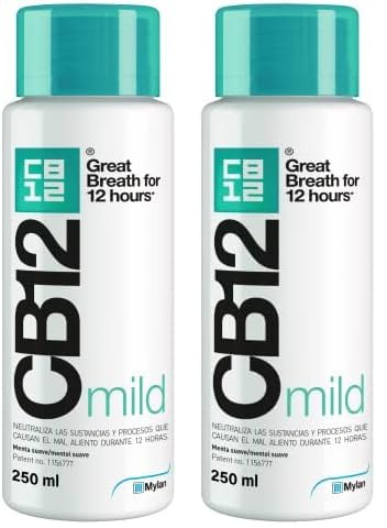 CHEFARO ESPAÑOLA S.A Cb12 Mild Mint Enjuague Bucal 250Ml (Lot de 2)