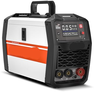 Soldadoras MIG-250 MIG MMA Lift TIG 3 en 1 Máquina de soldadura semiautomática con inversor y alambre tubular for soldadura de metales(MIG-250 LED P1)